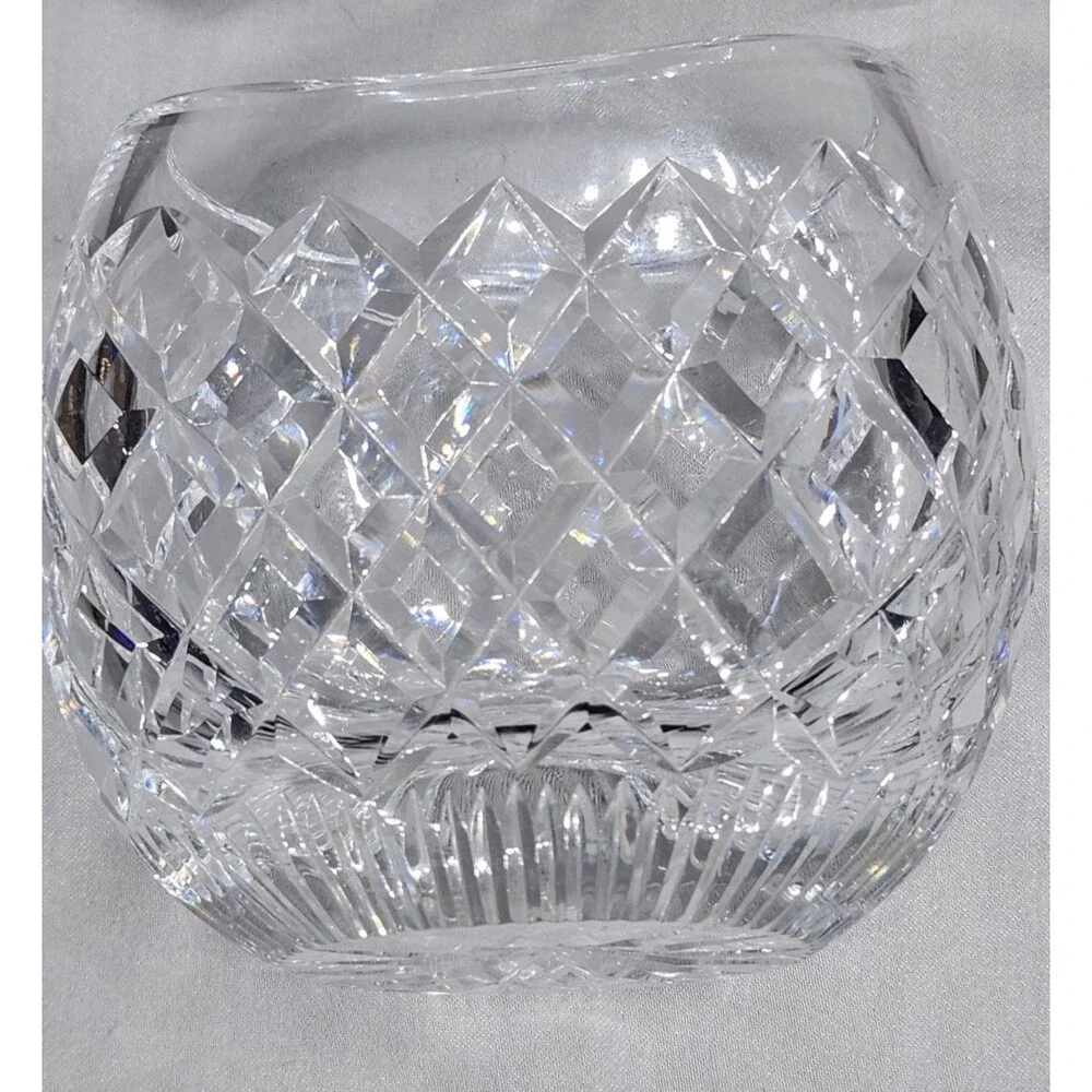 Waterford Crystal Oval Round Flower Vase 4.5